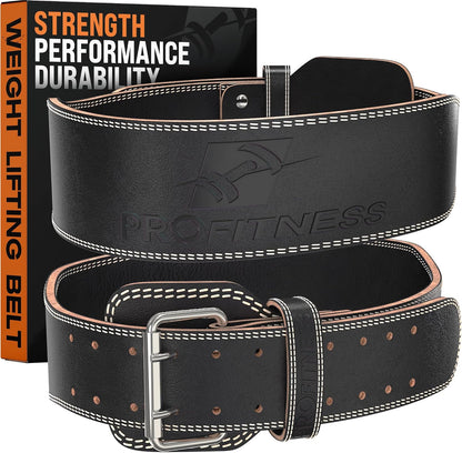 Weight Lifting Belt for Men & Women - Premium 4" Wide Weight Belt for Men & Women Functional Fitness - Squat Belts for Men & Women Back Support, Deadlift & Powerlifting